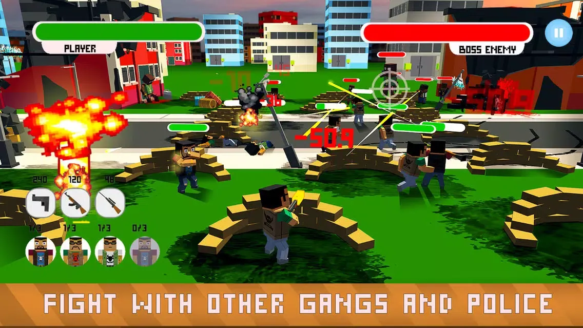 Blocky Shooter: Mafia War Full应用截图
