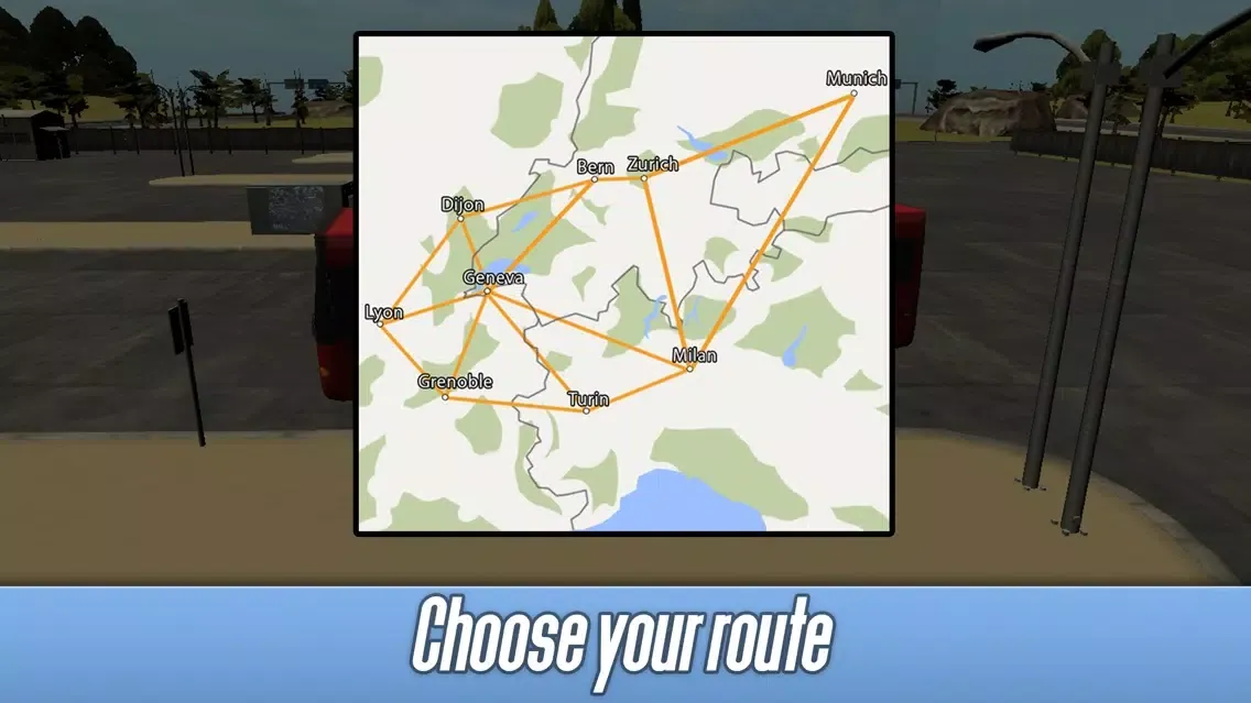 Ảnh chụp màn hình của Euro Bus Simulator 3D