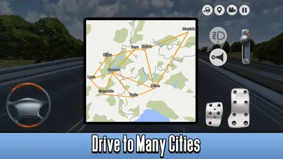 Capturas de tela do European Cargo Truck Simulator 3D