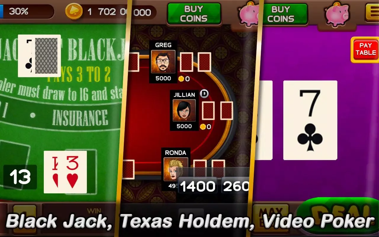 Zrzuty ekranu Casino: Slots and Poker