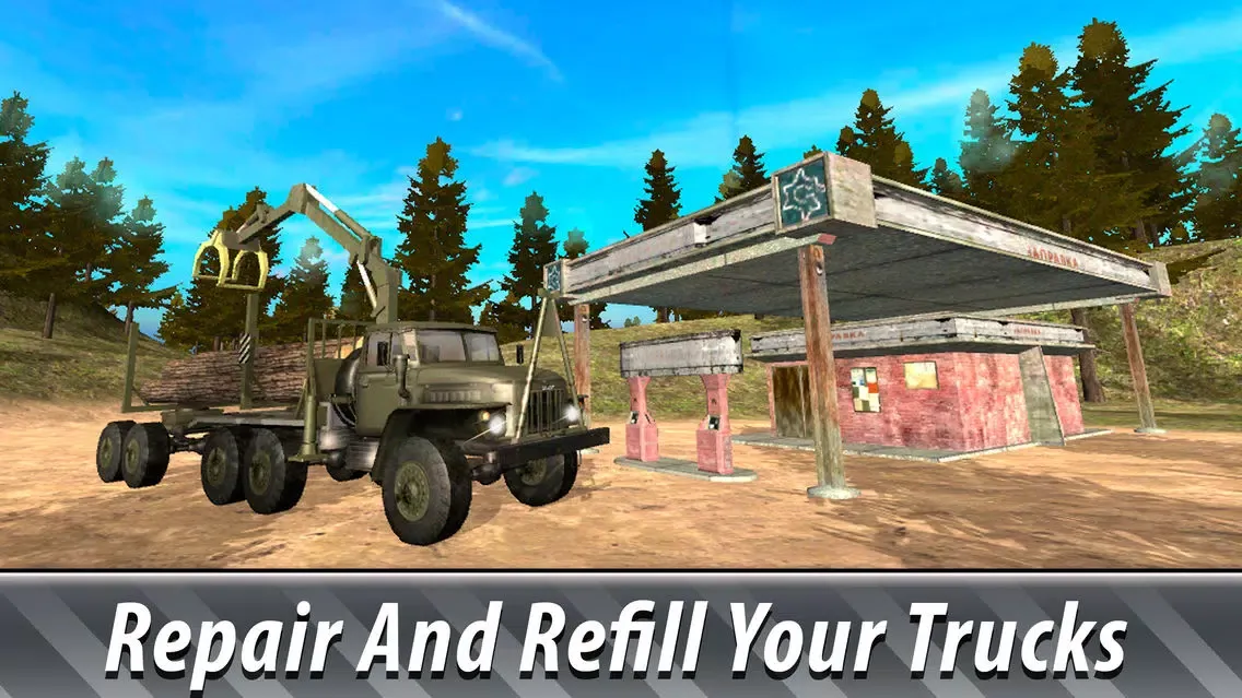 Tangkapan layar Offroad Cargo Truck Simulator 3D Full
