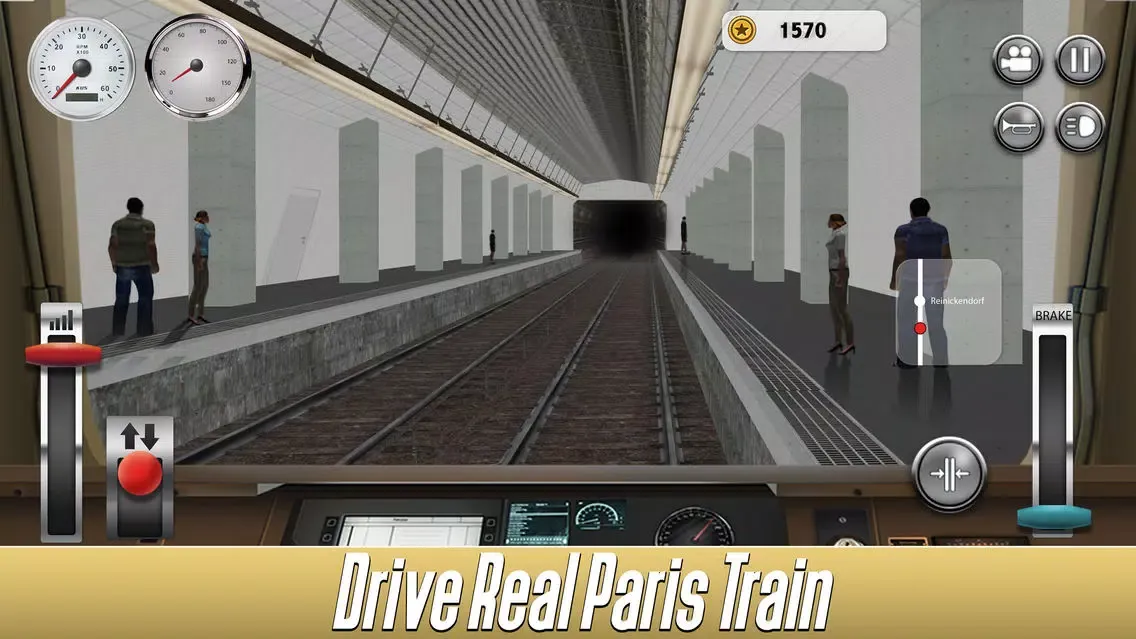 ภาพหน้าจอของ Paris Subway Simulator 3D Full