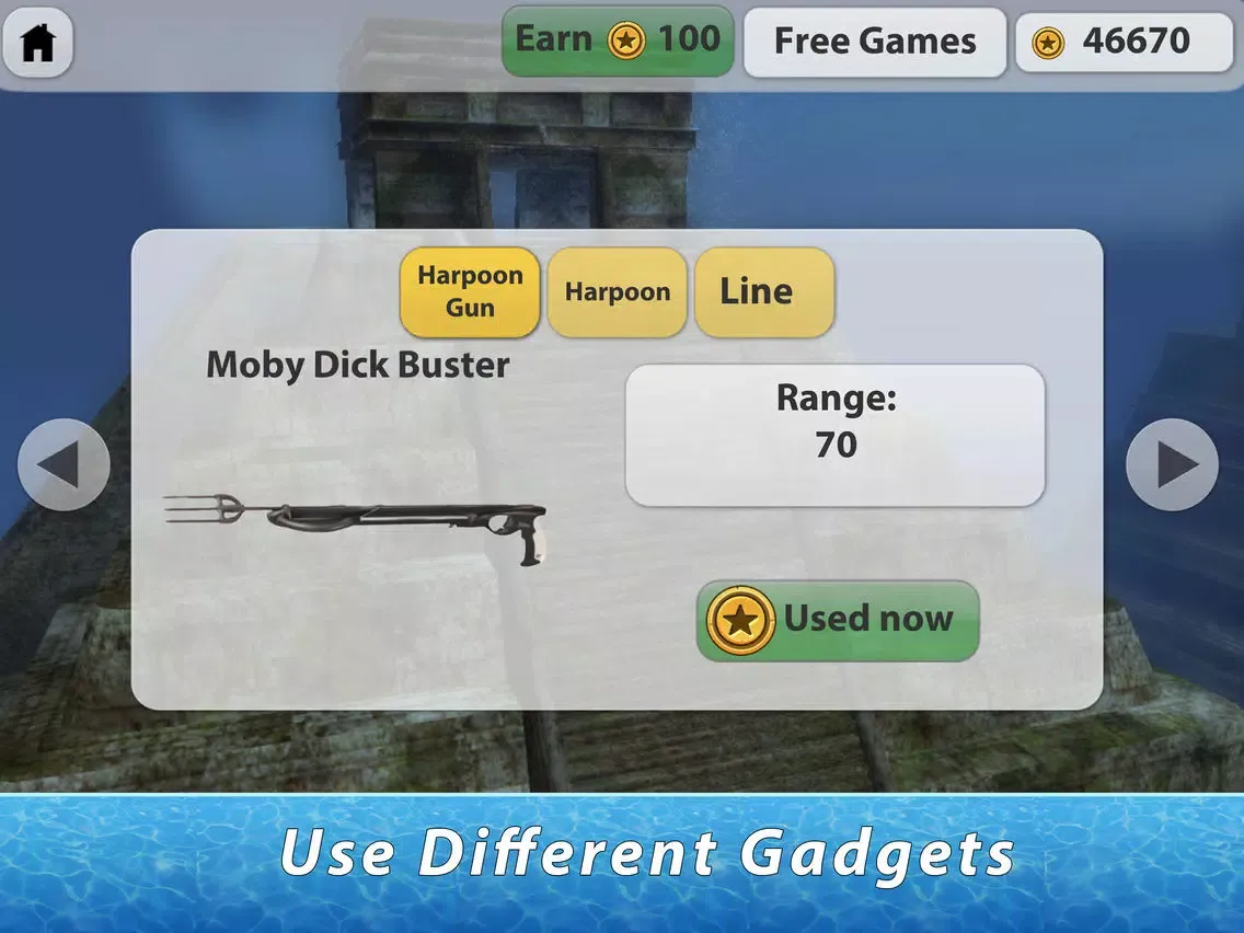Tangkapan skrin Underwater Harpoon Hunting Full iPad 
