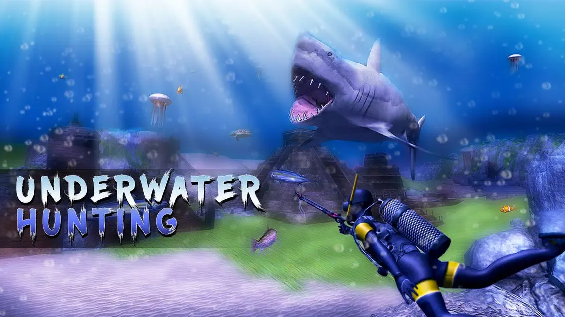 Tangkapan skrin Underwater Harpoon Hunting Full