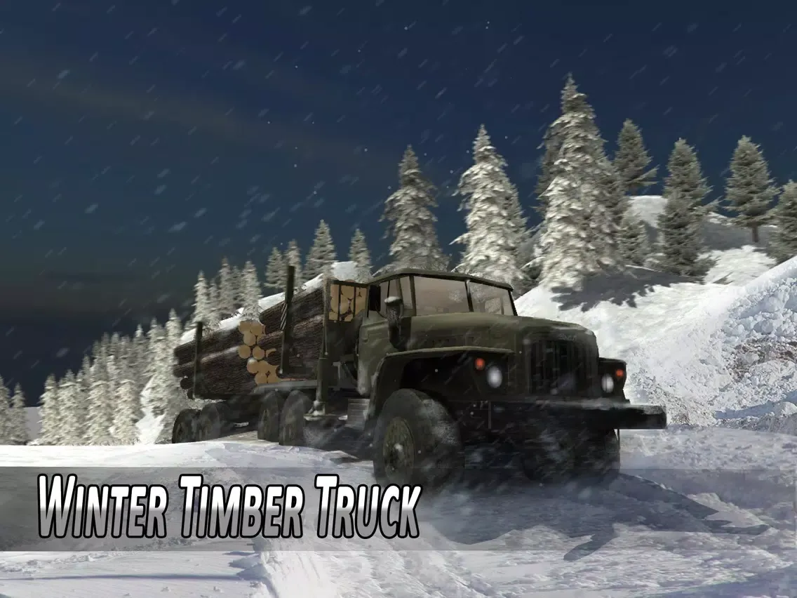 Screenshot di Winter Timber Truck Simulator Full iPad 