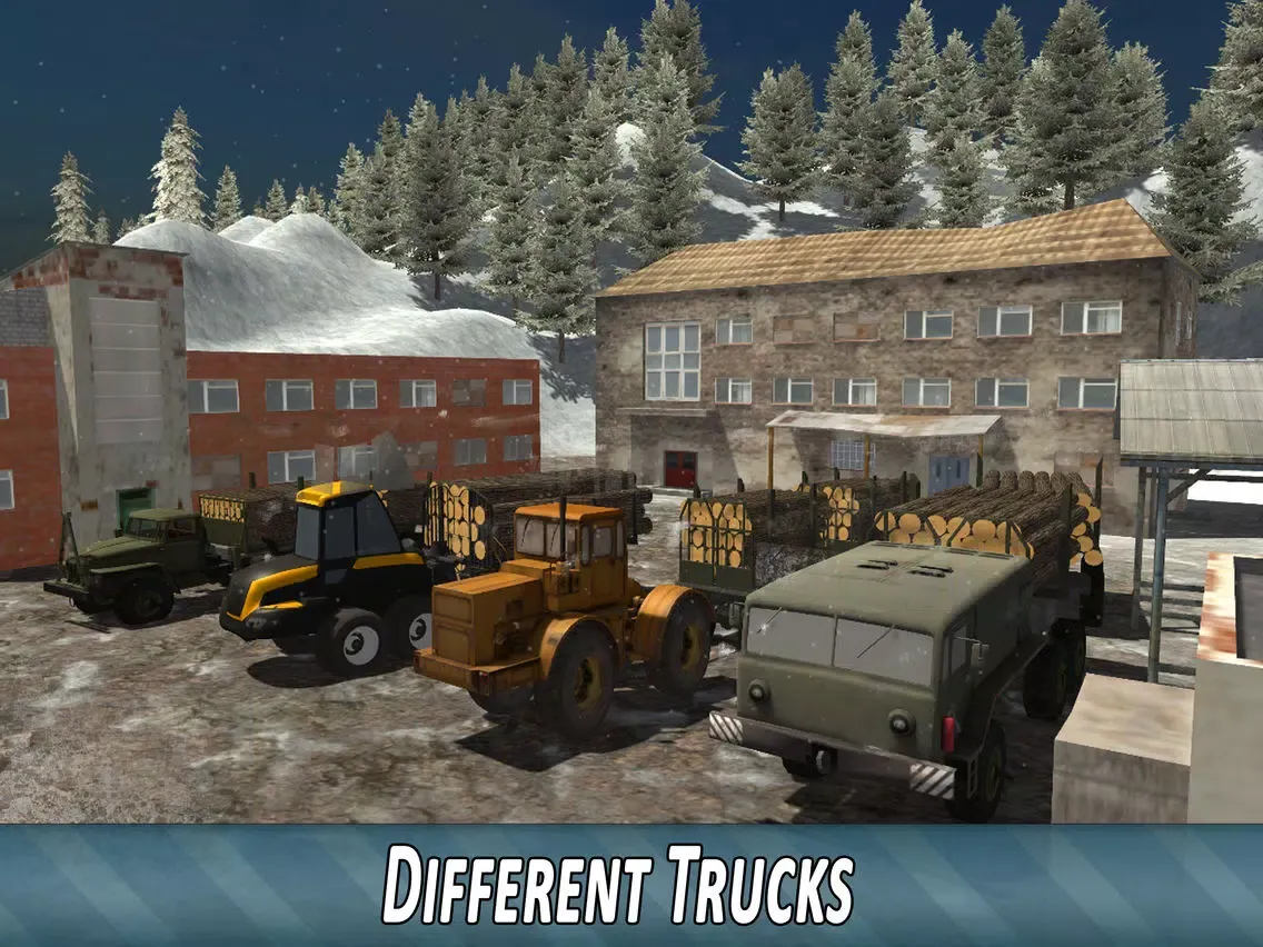 Screenshot di Winter Timber Truck Simulator Full iPad 