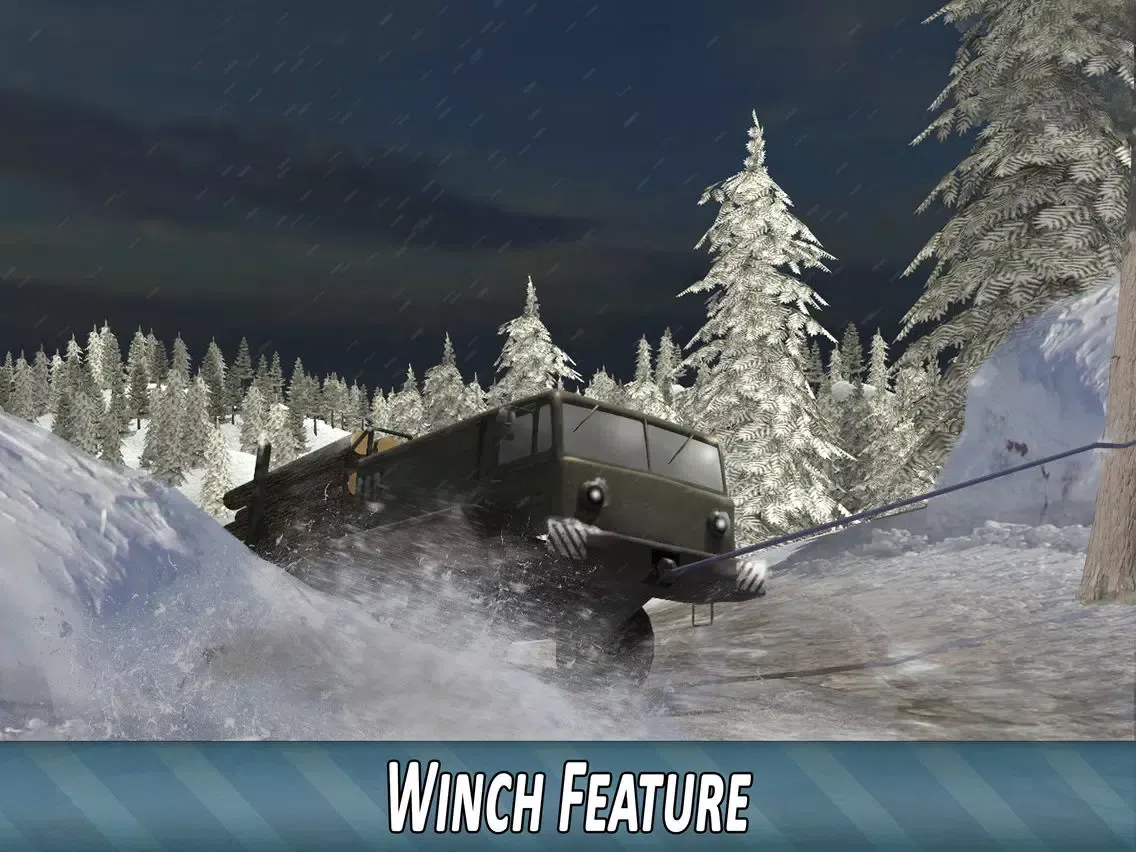 Screenshot di Winter Timber Truck Simulator Full iPad 