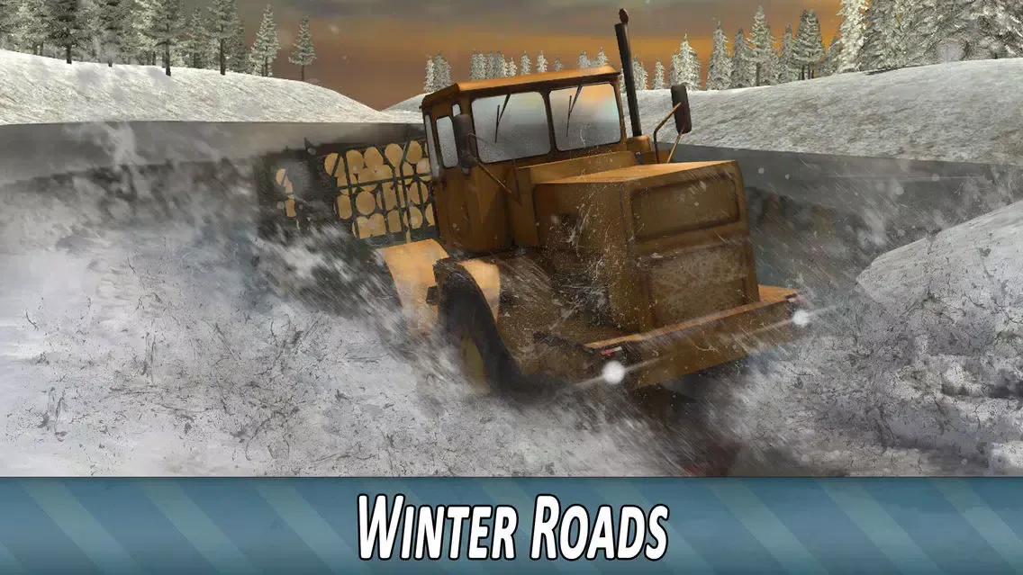 Screenshot di Winter Timber Truck Simulator Full
