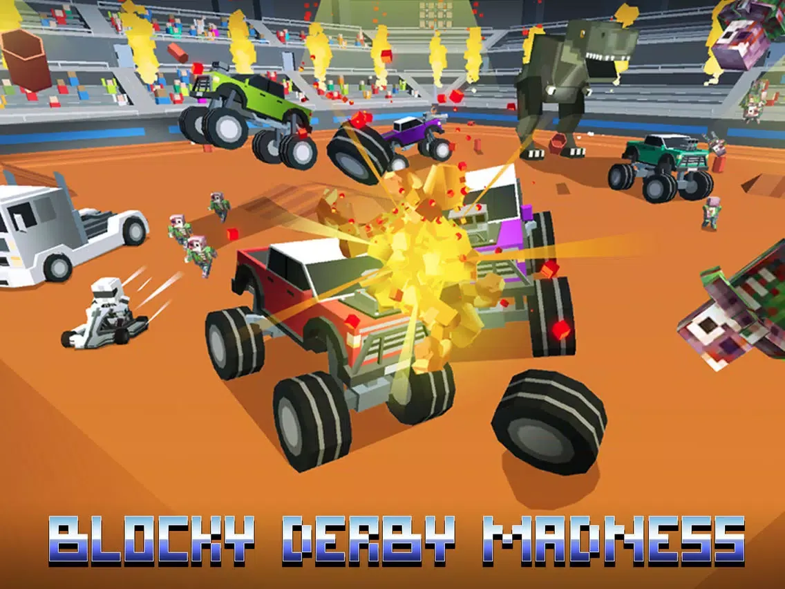 Zrzuty ekranu Blocky Derby: Monsters Arena Full iPad 
