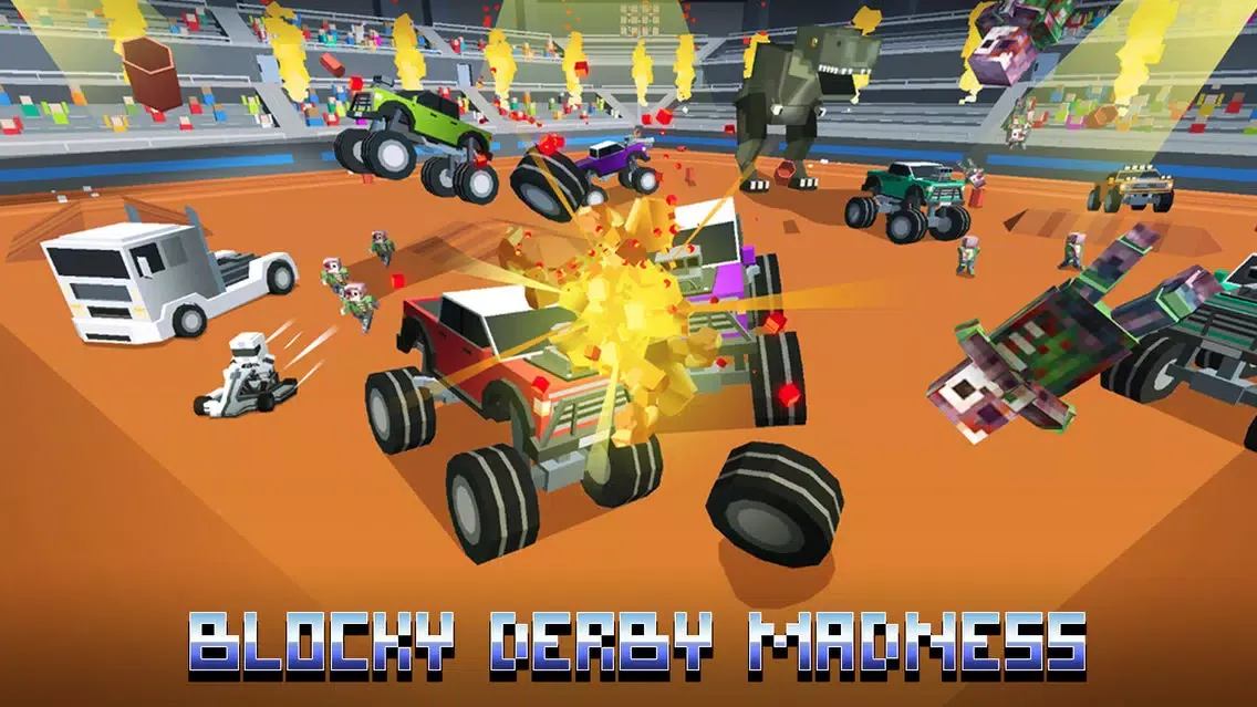 Zrzuty ekranu Blocky Derby: Monsters Arena Full