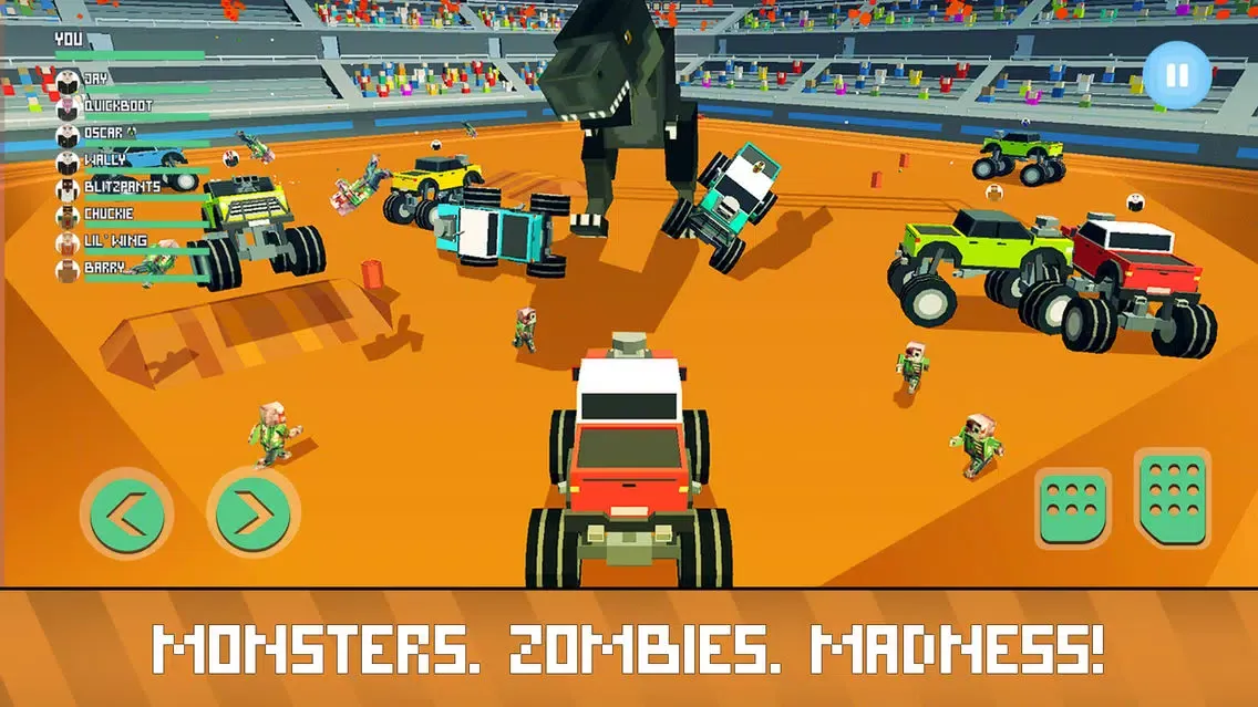 Zrzuty ekranu Blocky Derby: Monsters Arena Full