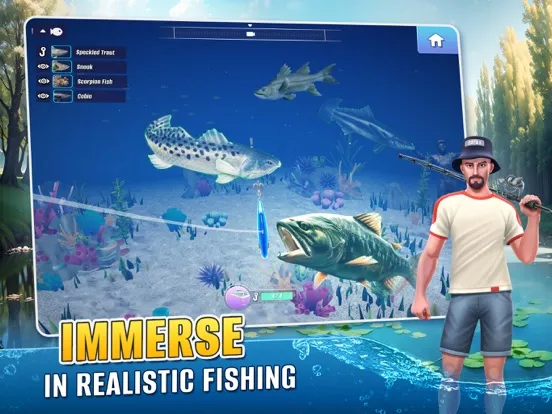 Tangkapan layar Rapala Fishing iPad 