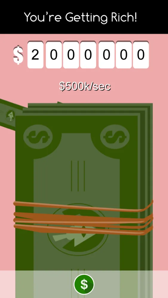 Captures d'écran de Cash Clicker: Make It Rain Money Game