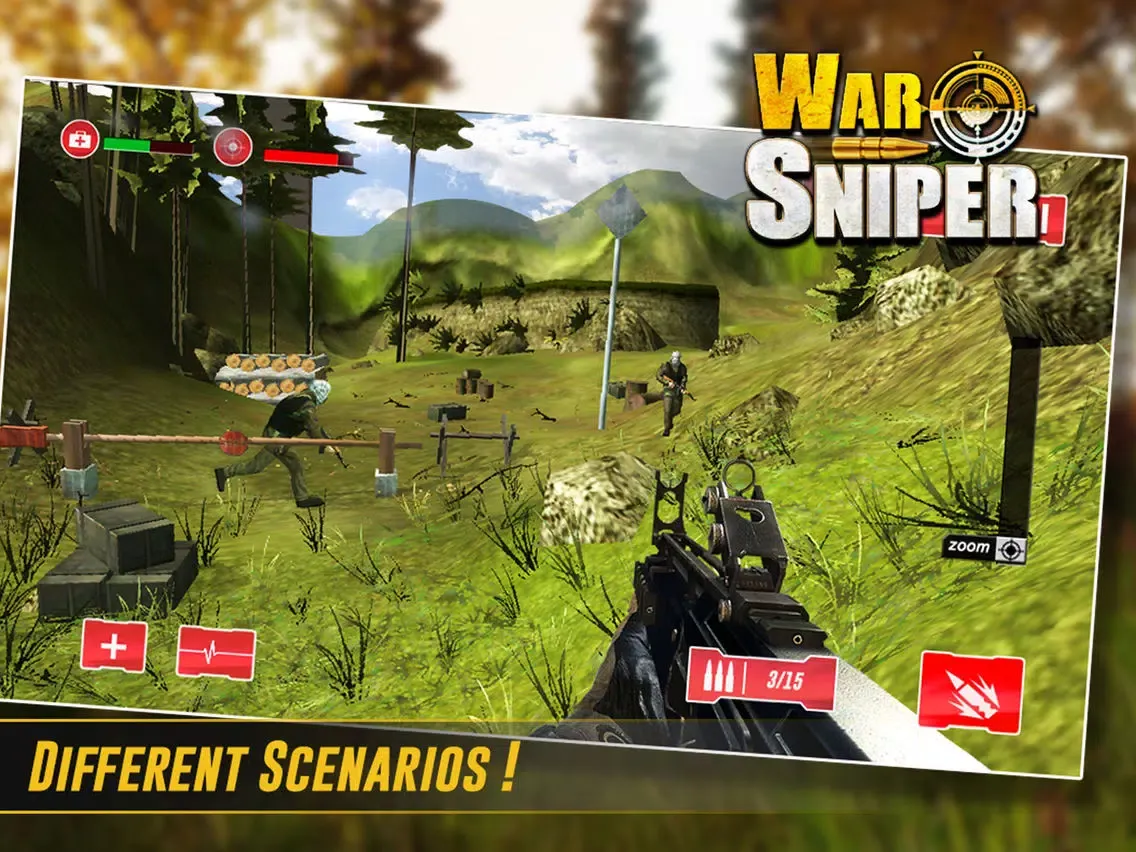 War Sniper Shooting iPad  سکرین شاٹس