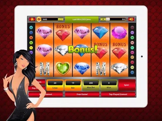 Capturas de tela do 777 Diamonds Slot Machines Casino Games iPad 