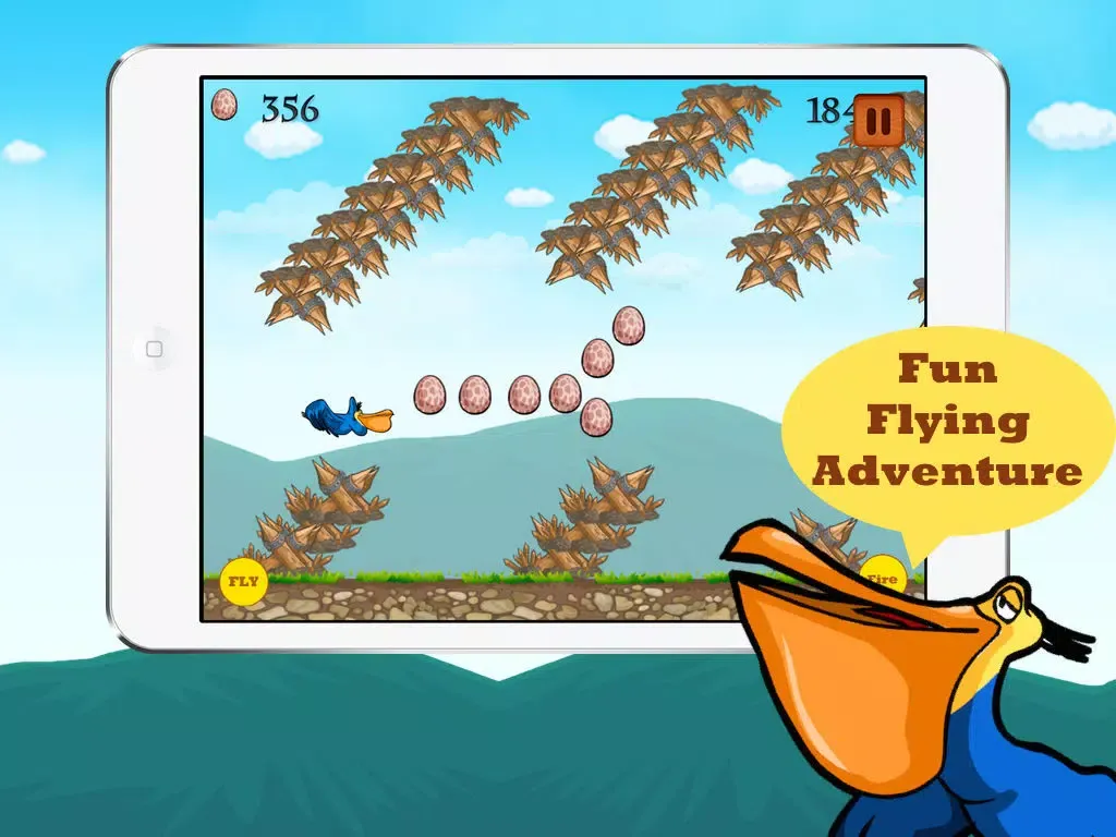 A Big Lazy Flying Pelican - Free Flappy Adventure Endless Game iPad  Ekran Görüntüleri