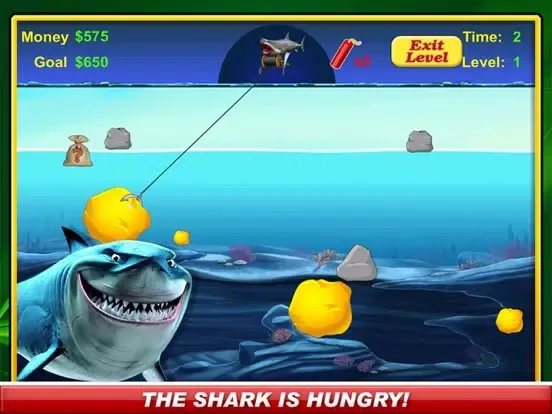 Tangkapan skrin Shark Food Attack Prize Grabber Fishing Ocean Games iPad 