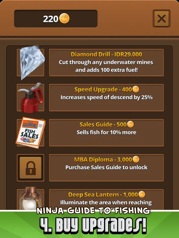 تصاویر Ninja Fishing iPad 