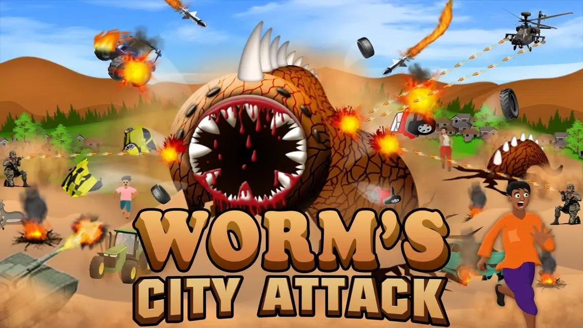 Worms City Attack: The Battle سکرین شاٹس