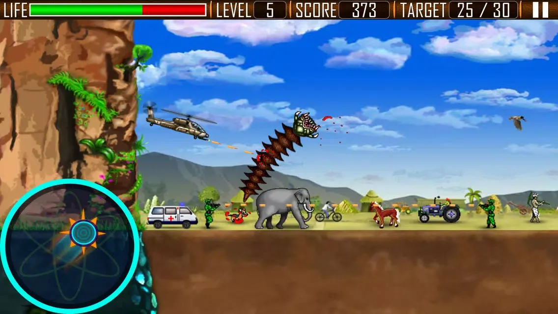 Worms City Attack: The Battle سکرین شاٹس