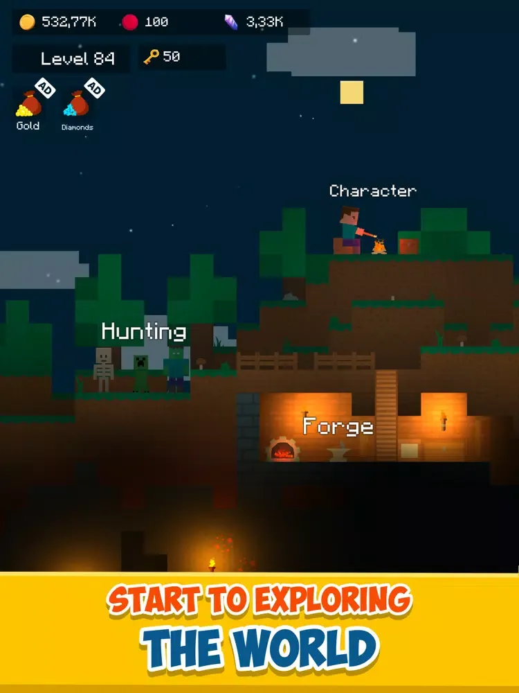 Mine Mob Clicker Rpg iPad  Screenshots