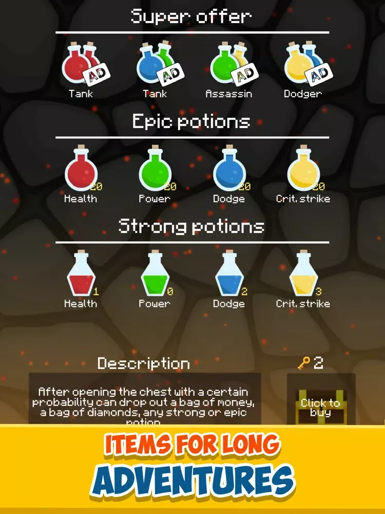 Mine Mob Clicker Rpg iPad  Screenshots