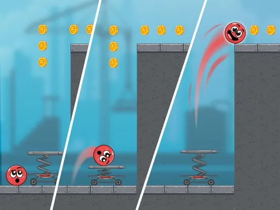 Red Roller Ball Adventure Game iPad  Screenshots