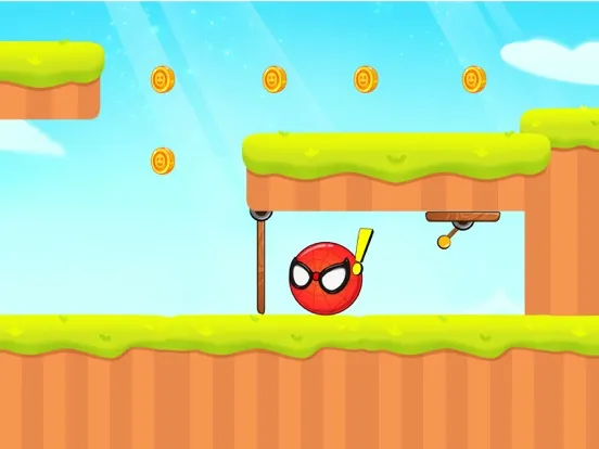 Red Roller Ball Adventure Game iPad  Screenshots