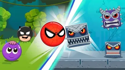 Red Roller Ball Adventure Game Screenshots