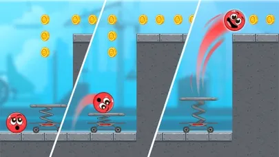 Red Roller Ball Adventure Game Screenshots