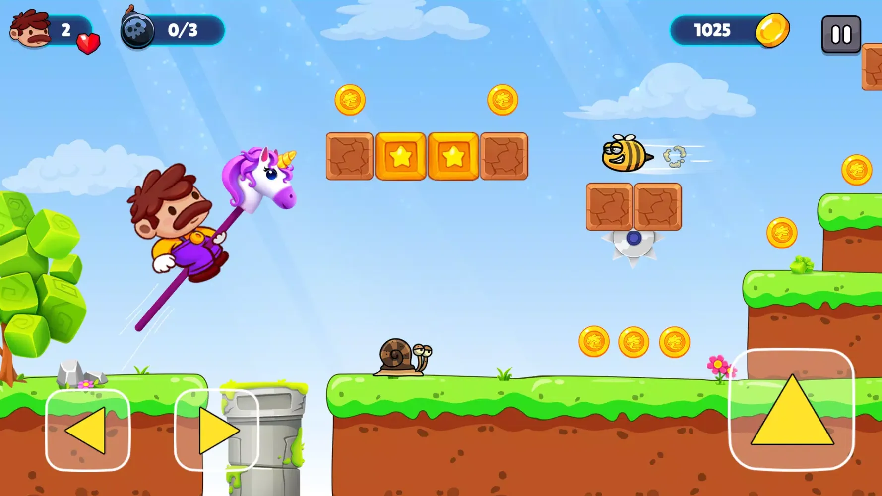 Capturas de tela do Super Bro: Adventure Run Game
