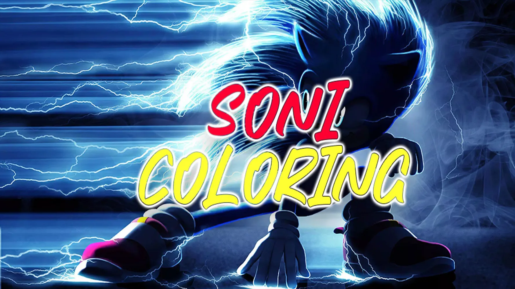 تصاویر Soni Coloring Blue Hedgehogs.