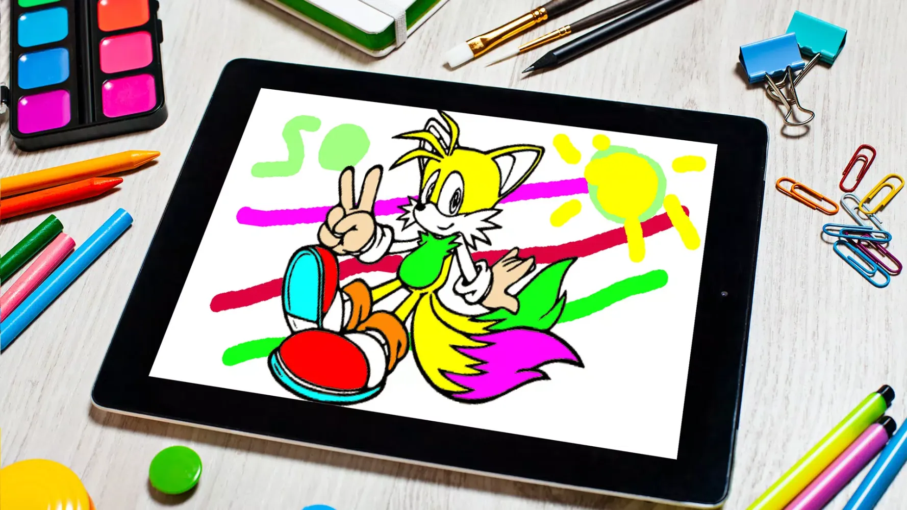 تصاویر Soni Coloring Blue Hedgehogs.