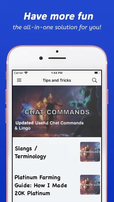 Codes & Guide for Warframe Pro应用截图