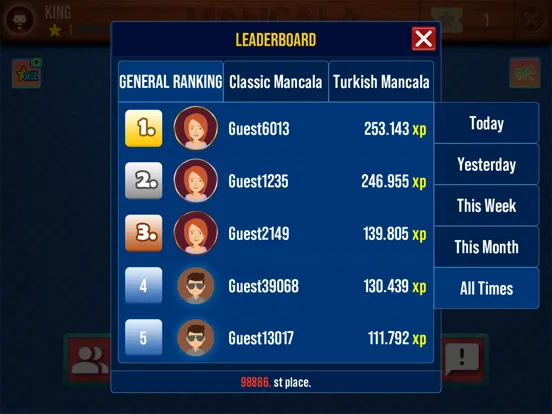 Ảnh chụp màn hình của Mancala Online Strategy Game iPad 