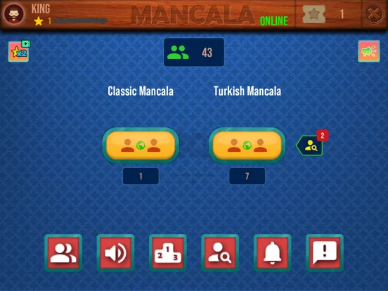 Ảnh chụp màn hình của Mancala Online Strategy Game iPad 