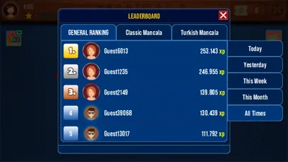 Ảnh chụp màn hình của Mancala Online Strategy Game
