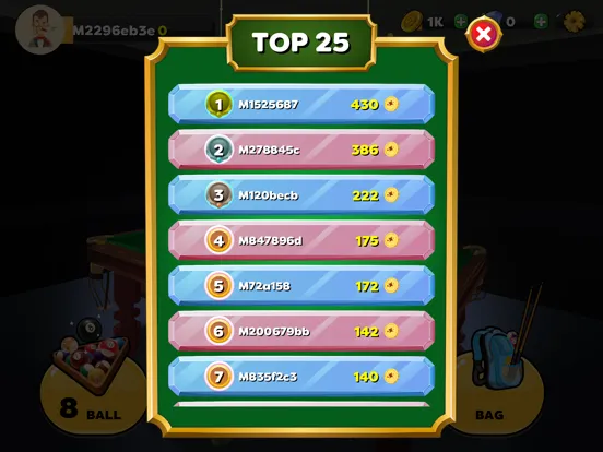 8 Ball Pool - Billard iPad 应用截图