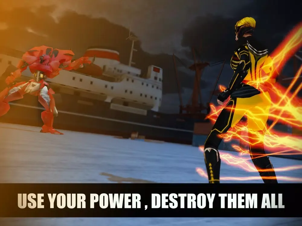 ภาพหน้าจอของ Superhero War Robots Transform iPad 