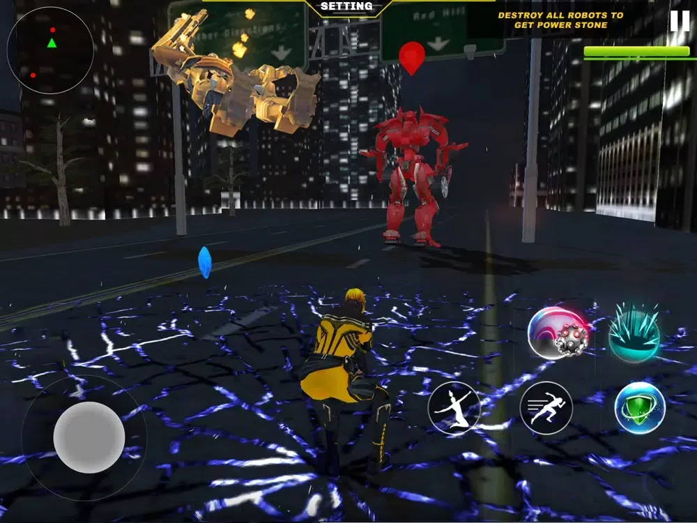 ภาพหน้าจอของ Superhero War Robots Transform iPad 