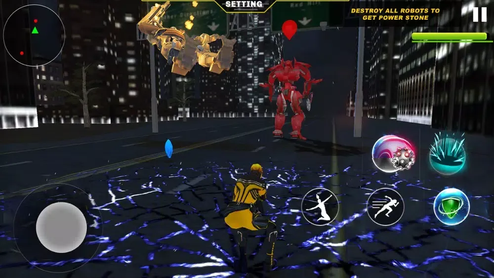 ภาพหน้าจอของ Superhero War Robots Transform