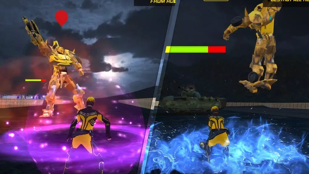 ภาพหน้าจอของ Superhero War Robots Transform