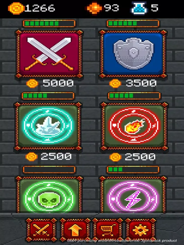 Wizard fireball defense iPad  Screenshots