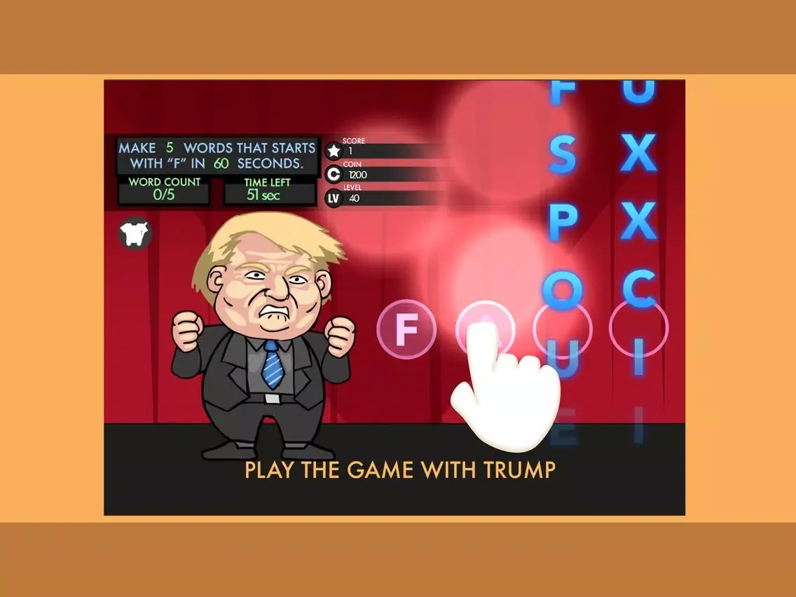 The F Word: Donald Trump Game iPad  Screenshots