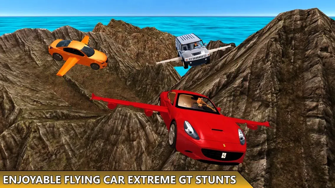 ภาพหน้าจอของ Flying Car Extreme GT Stunts