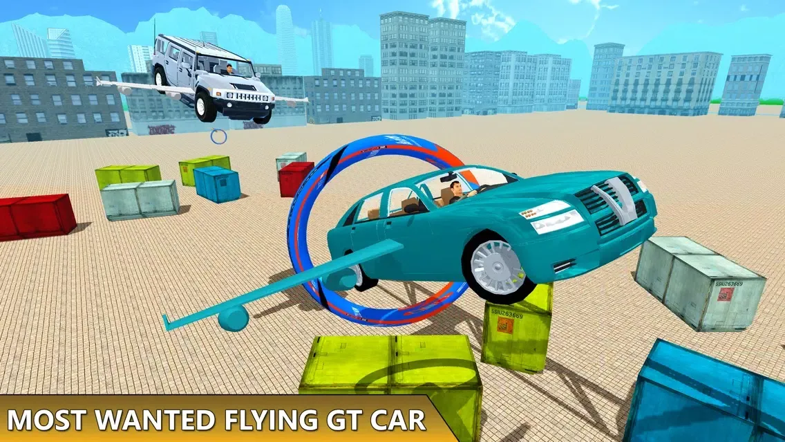 ภาพหน้าจอของ Flying Car Extreme GT Stunts
