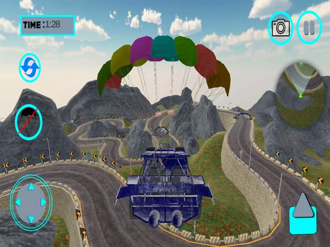 Ảnh chụp màn hình của Parachute Ramp Car Parking iPad 