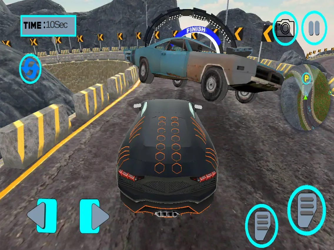Ảnh chụp màn hình của Parachute Ramp Car Parking iPad 