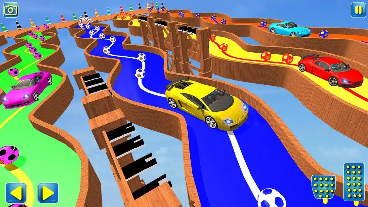 Superheroes Water Slide Colors Car Racing سکرین شاٹس