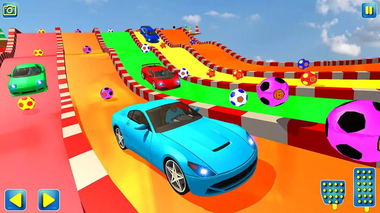 Superheroes Water Slide Colors Car Racing سکرین شاٹس